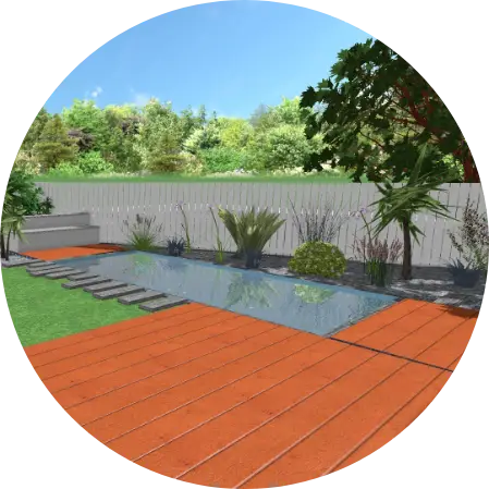 Conception 2D et 3D de votre projet d'aménagement de jardin